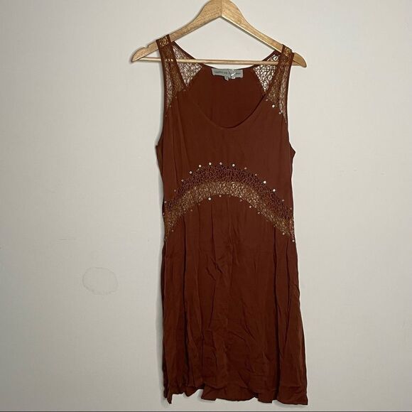 Bless’ed are the Meek Tracker Mini Dress in Brown - Picture 2 of 9